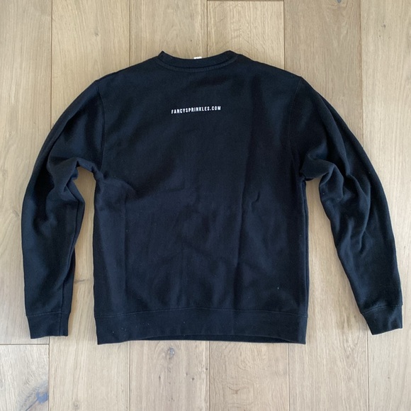 Fancy Sprinkles Black sweatshirt Size Small - Picture 4 of 5